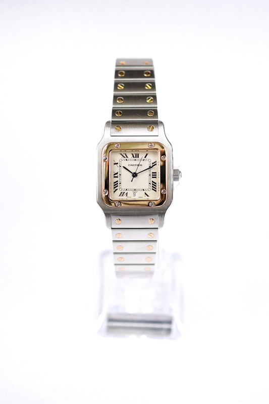 Cartier Santos Curved Gold/Steel - Large Size