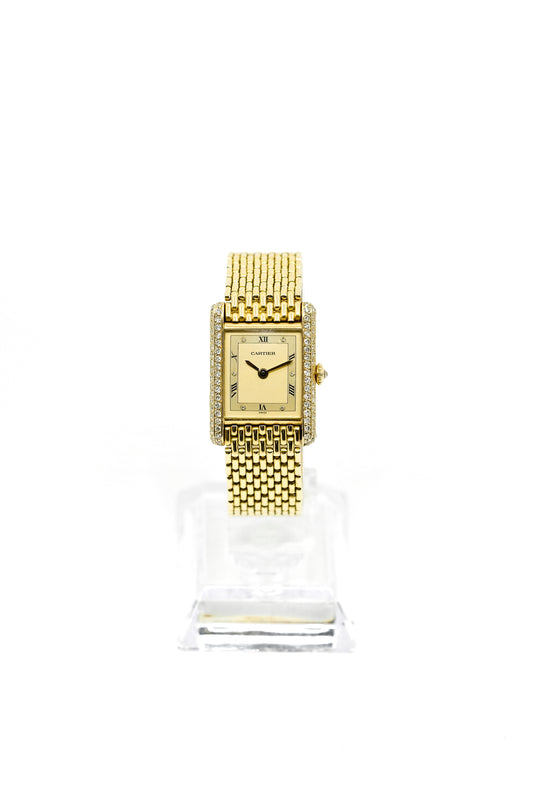 Cartier Tank Louis diamants "grain de riz"