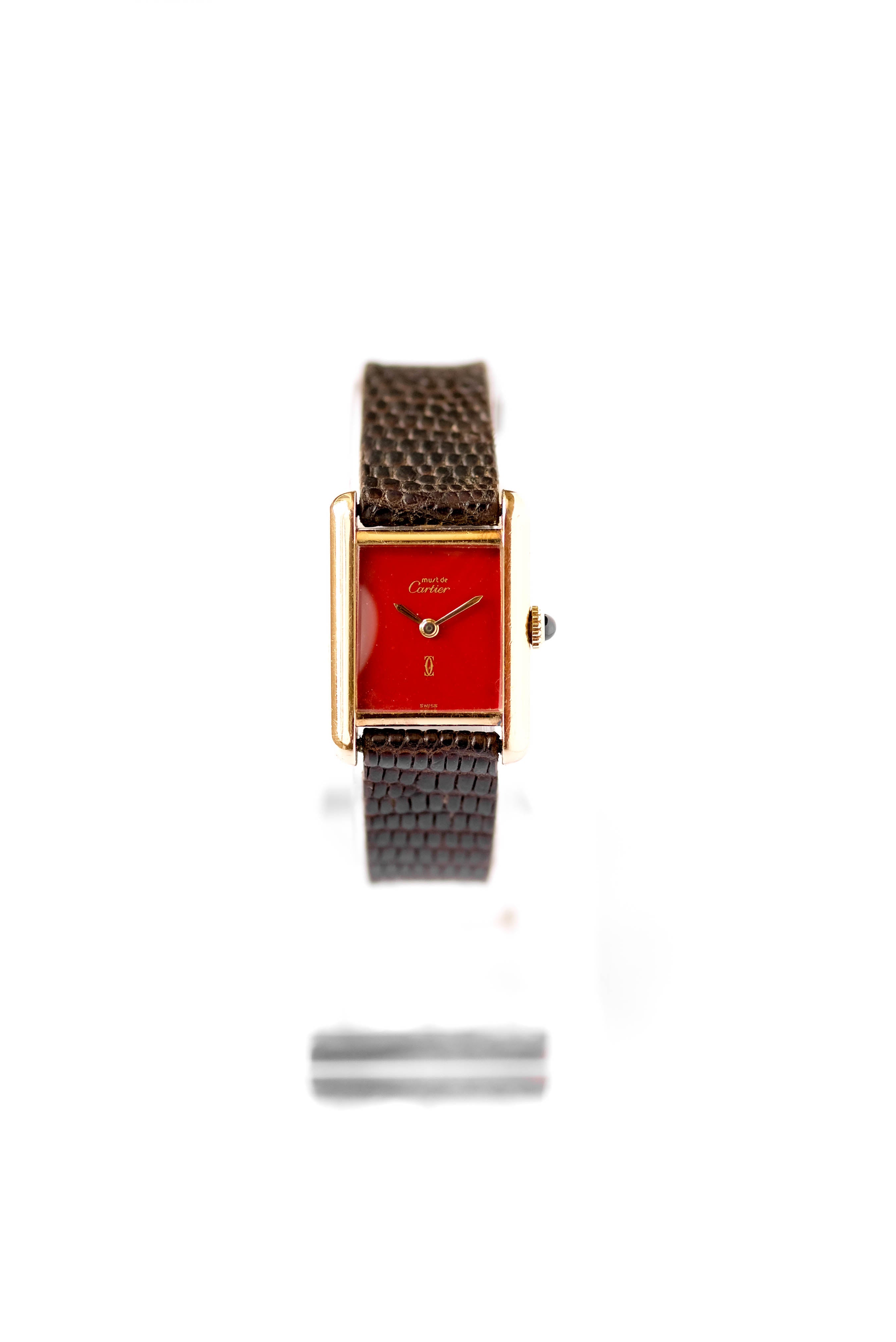 Cartier Tank Must M dium Red Mechanical