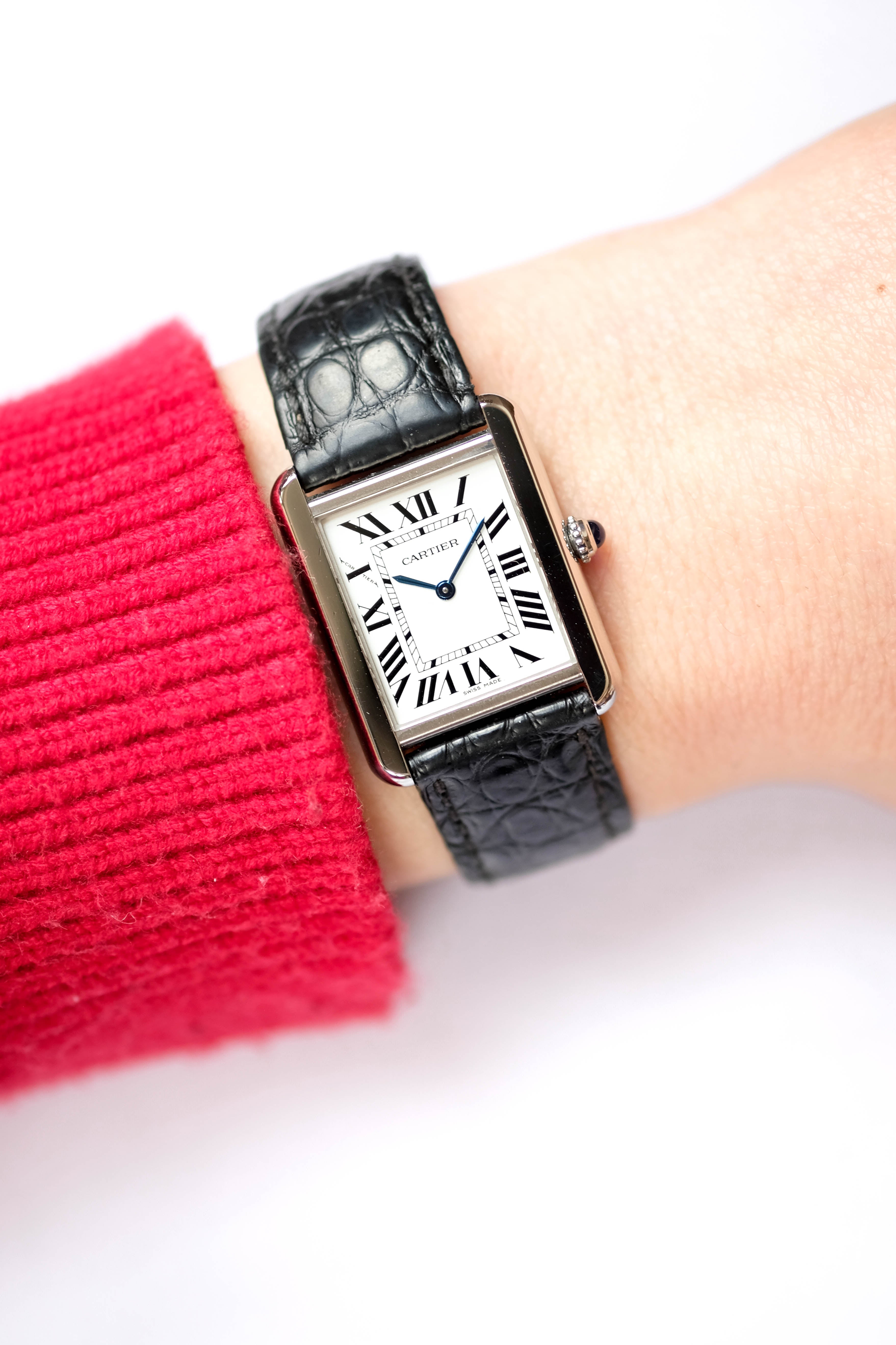 Cartier tank solo fashion acier