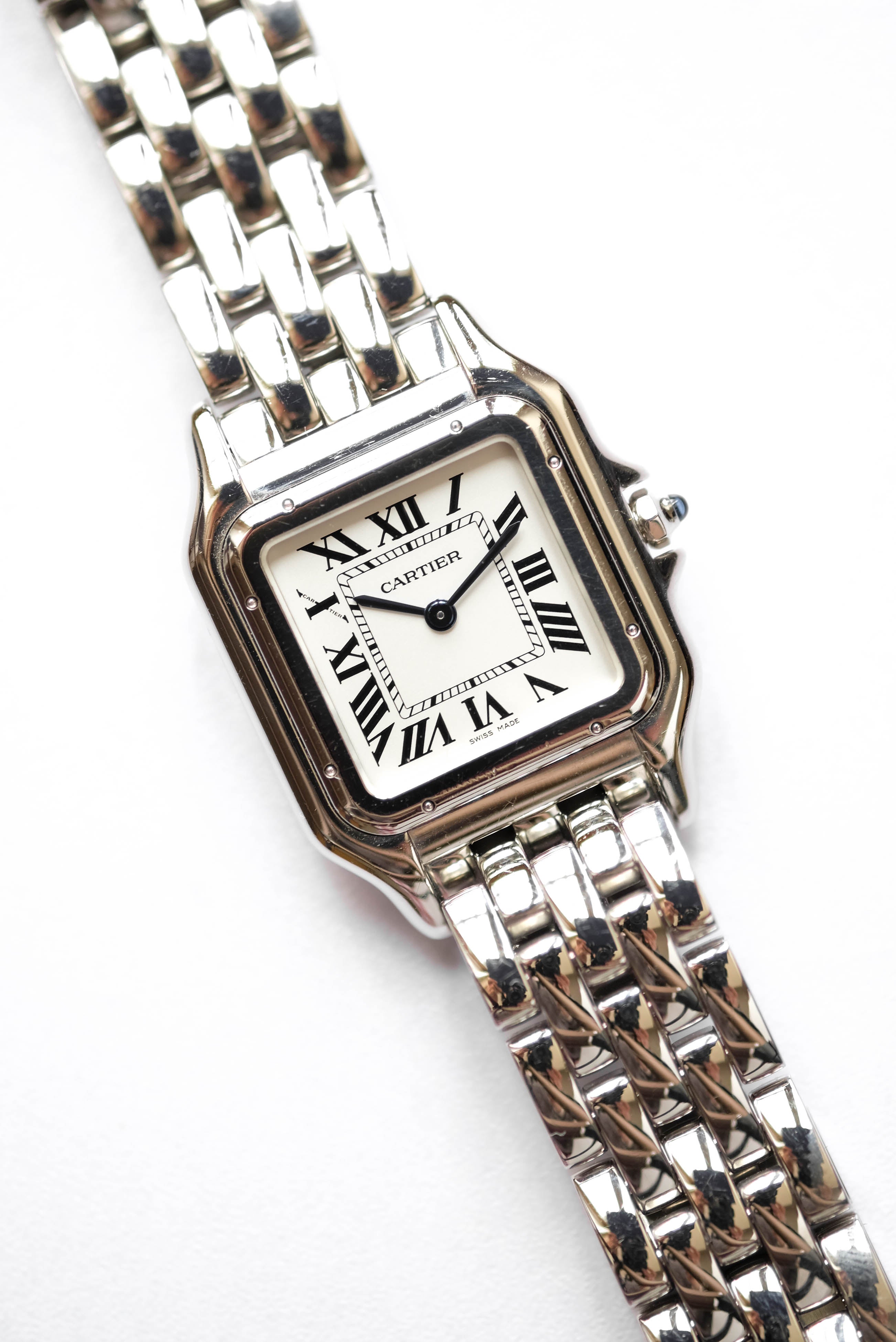 Cartier panthere steel hot sale