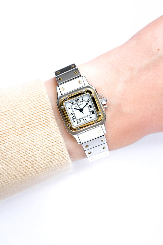 Cartier Santos Lady Automatic Gold and Steel - c. 1990