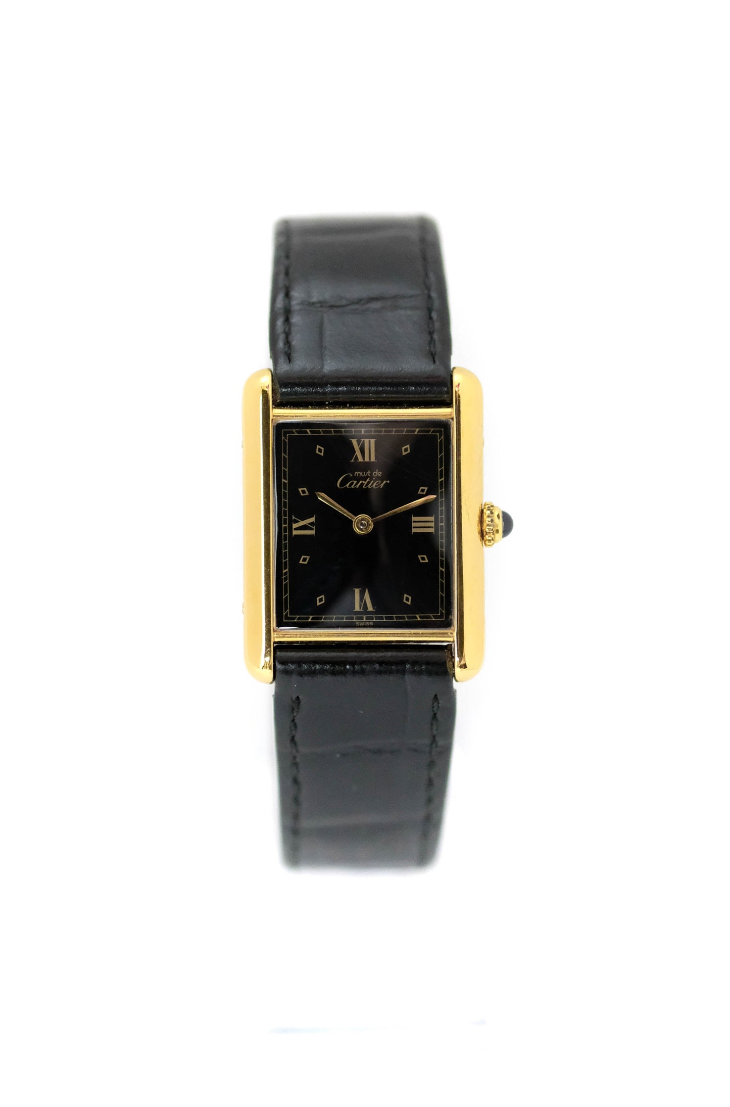 Cartier Tank Must "Black & Gold"